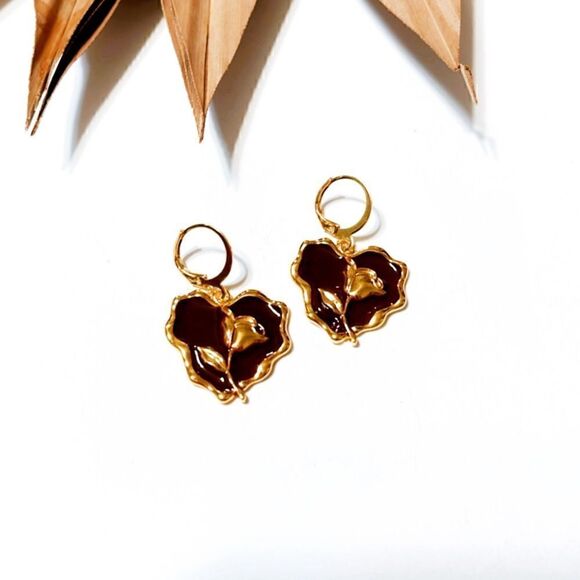 Free People Jewelry - Vintage hoop earrings S533